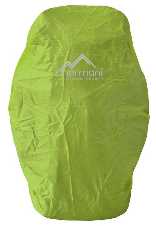 Rückansicht von normani Outdoor Sports Raincover Regenhülle Limette