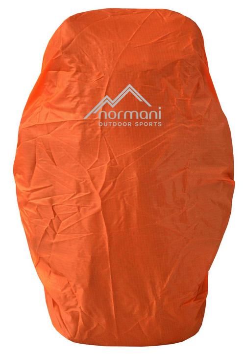 Rückansicht von normani Outdoor Sports Raincover Regenhülle Orange