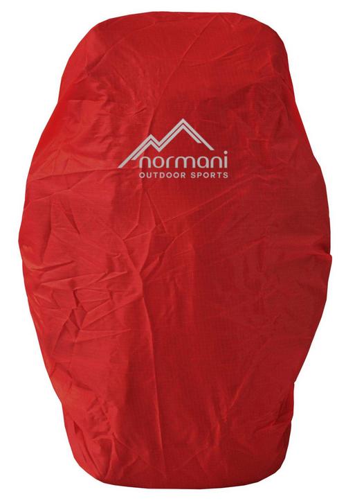 Rückansicht von normani Outdoor Sports Raincover Regenhülle Rot