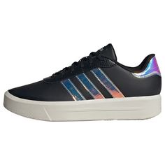 adidas Court Platform Schuh Sneaker Damen Core Black / Core Black / Crystal White