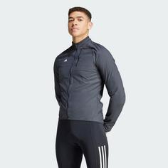 Rückansicht von adidas The Cycling WIND.RDY Fahrradjacke Fahrradjacke Herren Black