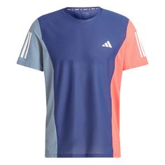adidas Own The Run Colorblock T-Shirt T-Shirt Herren Dark Blue / Preloved Ink / Preloved Scarlet