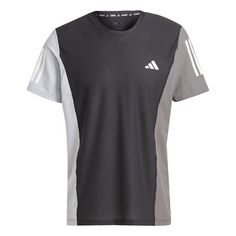 adidas Own The Run Colorblock T-Shirt T-Shirt Herren Black / Halo Silver / Grey Five