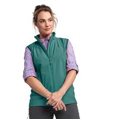 Rückansicht von Schöffel Softshell Vest Tonion L Outdoorweste Damen 6755 grün