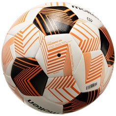 Rückansicht von MOLTEN UEFA Europa League 2023/24 Fußball weiß / orange