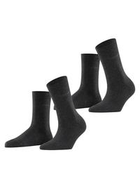 ESPRIT Uni  2-Pack Socken Damen - anthra.mel (3080)
