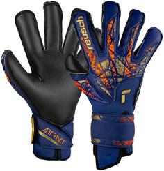 Reusch Attrakt Duo Evolution Fingerhandschuhe 4411 premium blue/gold/black