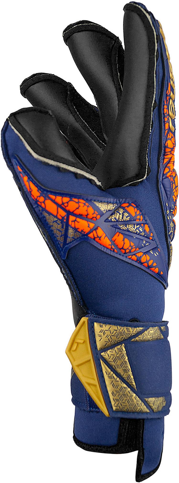 Reusch Reusch Attrakt Duo Evolution Torwarthandschuhe - 4411 premium blue/gold/black - 0 | SportScheck