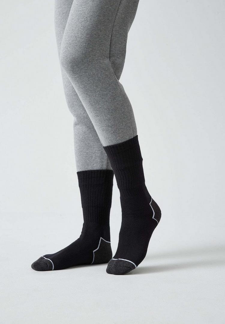 Snocks Snocks Arbeitssocken aus Bio-Baumwolle Socken - Schwarz/Wei&szlig;e Akzente - 2 | SportScheck