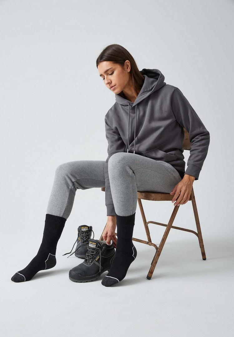 Snocks Snocks Arbeitssocken aus Bio-Baumwolle Socken - Schwarz/Wei&szlig;e Akzente - 4 | SportScheck