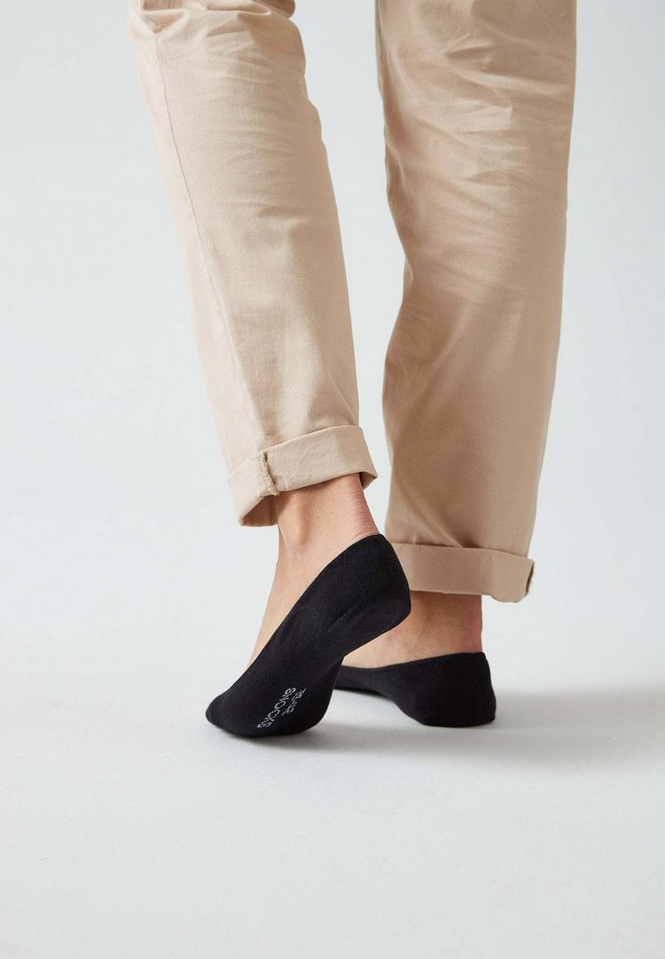 Snocks Snocks Ballerina Socken aus Bio-Baumwolle Socken Damen - Schwarz - 2 | SportScheck