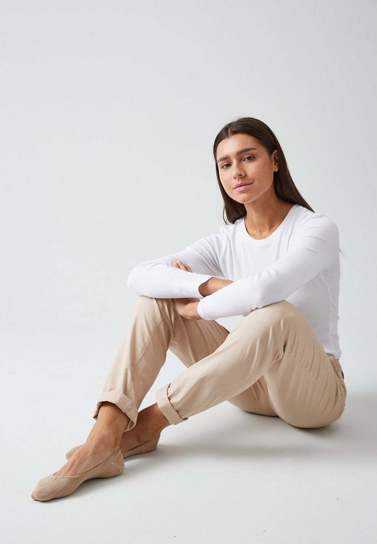 Snocks Snocks Ballerina Socken aus Bio-Baumwolle Socken Damen - Mix (Schwarz/Wei&szlig;/Beige) - 5 | SportScheck