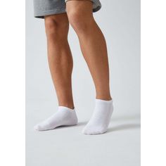 Rückansicht von Snocks Sneaker Socken aus Bio-Baumwolle Freizeitsocken Weiß