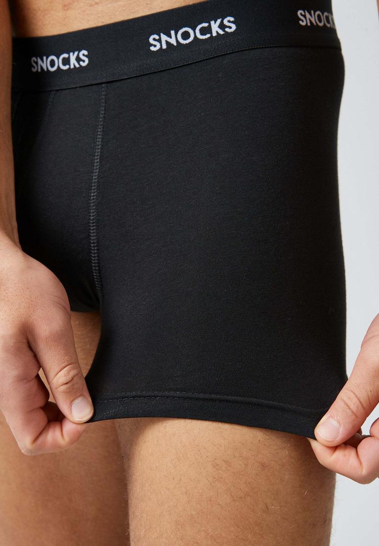 Snocks Snocks Boxershorts aus Bio-Baumwolle Unterhose Herren - Schwarze Streifen - 7 | SportScheck