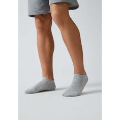 Rückansicht von Snocks Sneaker Socken aus Bio-Baumwolle Freizeitsocken Grau