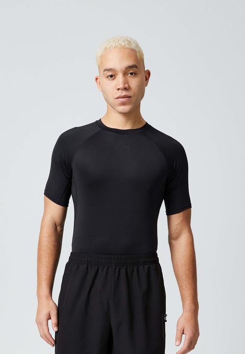 Rückansicht von Snocks Funktionsshirt Funktionsshirt Herren Schwarz