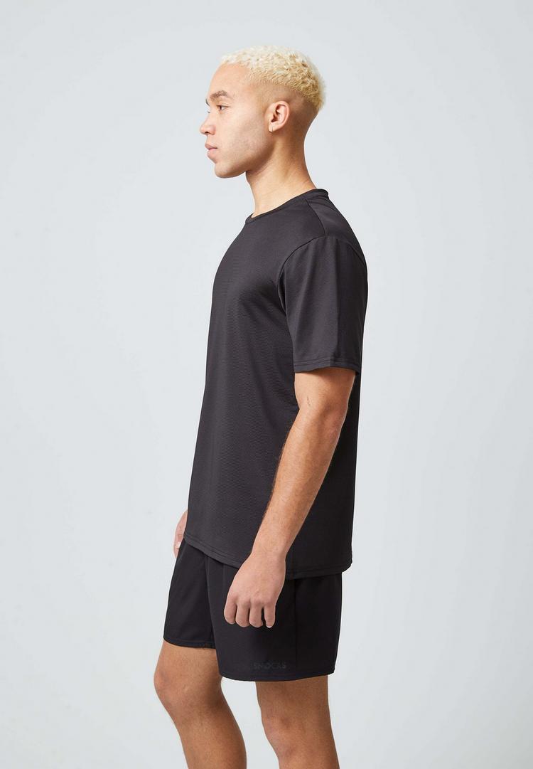 Snocks Snocks Trainingsshirt Funktionsshirt Herren - Schwarz - 2 | SportScheck