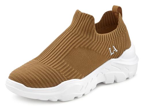 Rückansicht von Lascana Sneaker Sneaker Damen camelfarben