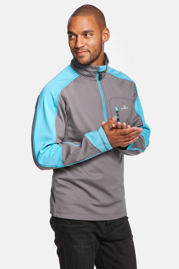 Jeff Green Jeff Green Gent Fleecepullover Herren - Grey/Ocean - 0 | SportScheck