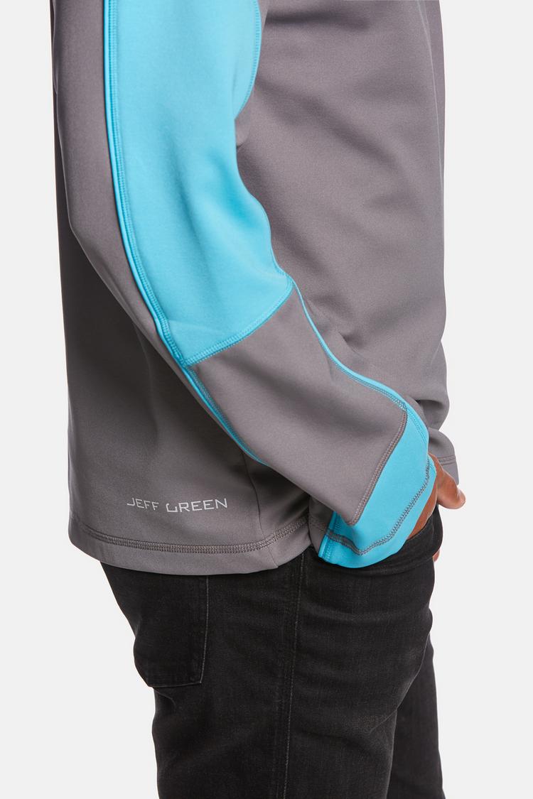 Jeff Green Jeff Green Gent Fleecepullover Herren - Grey/Ocean - 4 | SportScheck
