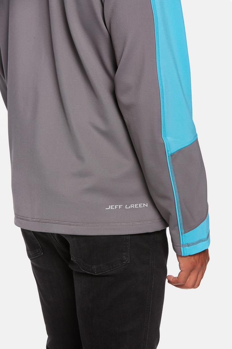 Jeff Green Jeff Green Gent Fleecepullover Herren - Grey/Ocean - 6 | SportScheck