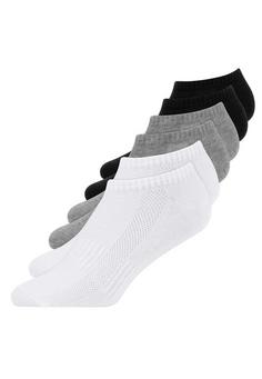 Snocks Sneaker Socken aus Bio-Baumwolle Sportsocken Mix (Schwarz/Weiß/Grau)