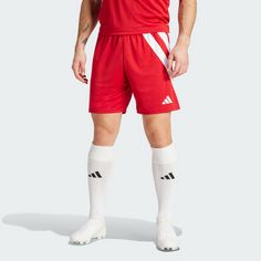 Rückansicht von adidas Fortore 23 Shorts Funktionsshorts Herren Team Power Red 2 / White