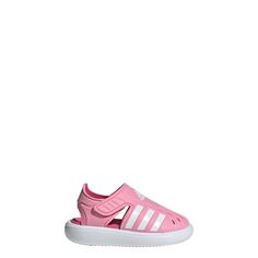 Rückansicht von adidas Closed-Toe Summer Water Sandale Badelatschen Kinder Bliss Pink / Cloud White / Pulse Magenta
