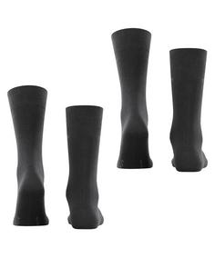 Rückansicht von ESPRIT Basic Uni SO 2-Pack Freizeitsocken Herren black (3000)