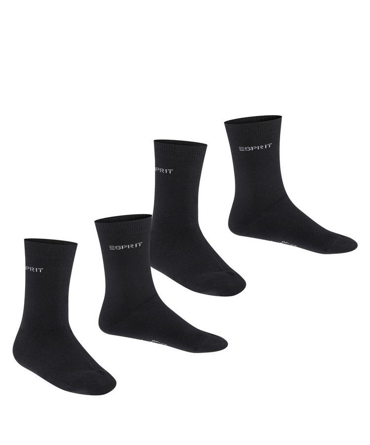 ESPRIT ESPRIT Foot Logo SO  2-Pack Socken Kinder - black (3000) - 0 | SportScheck