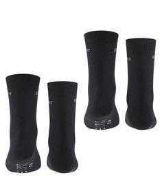 Rückansicht von ESPRIT Foot Logo SO  2-Pack Freizeitsocken Kinder black (3000)