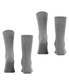 Rückansicht von ESPRIT Basic Easy SO  2-Pack Freizeitsocken Herren light greymel. (3390)