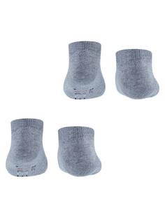 Rückansicht von ESPRIT Foot Logo SN  2-Pack Freizeitsocken Kinder light greymel. (3390)