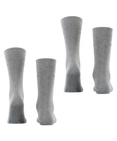 Rückansicht von ESPRIT Basic Uni SO 2-Pack Freizeitsocken Herren light greymel. (3390)