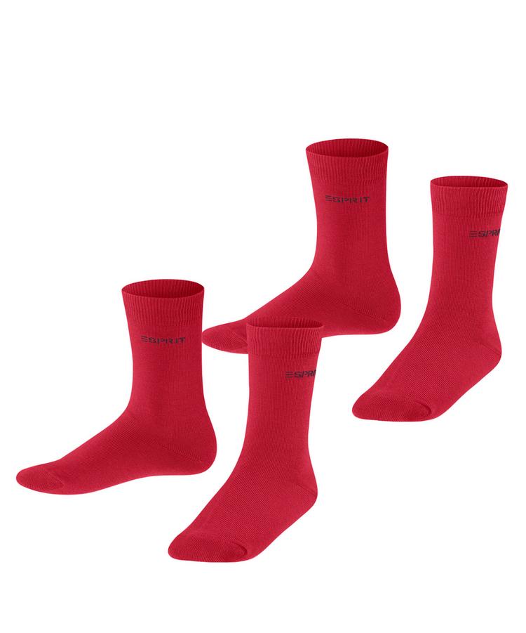 ESPRIT ESPRIT Foot Logo SO  2-Pack Socken Kinder - red pepper (8074) - 0 | SportScheck