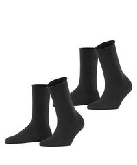 ESPRIT Basic Pure SO 2-Pack Socken Damen - black (3000)