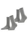 ESPRIT Basic Pure SO 2-Pack Socken Damen - light greymel. (3390)