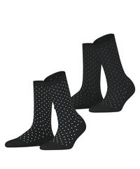 ESPRIT Fine Dot  2-Pack Socken Damen - black (3000)