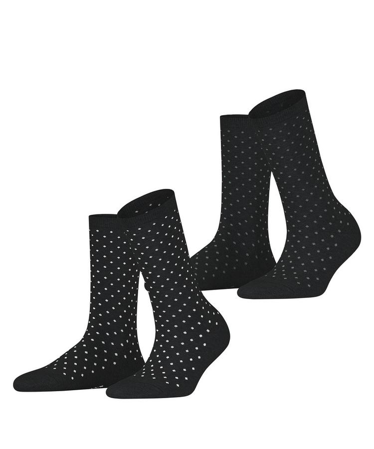 ESPRIT ESPRIT Fine Dot  2-Pack Socken Damen - black (3000) - 0 | SportScheck