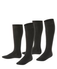 ESPRIT Foot Logo Knee-high  2-Pack Socken Kinder - black (3000)