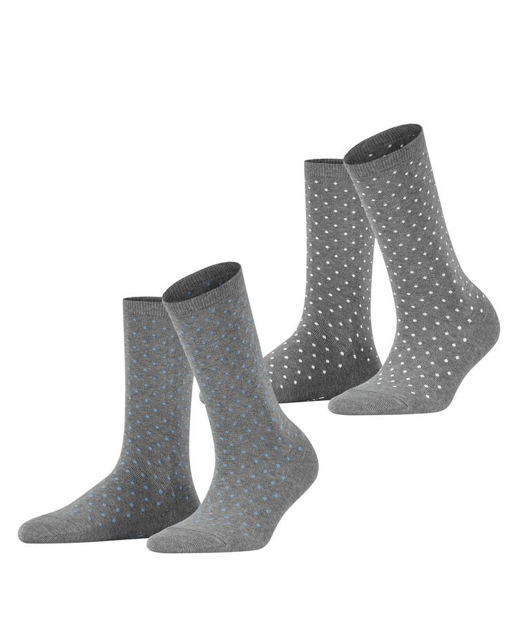ESPRIT ESPRIT Fine Dot  2-Pack Socken Damen - light greymel. (3390) - 0 | SportScheck