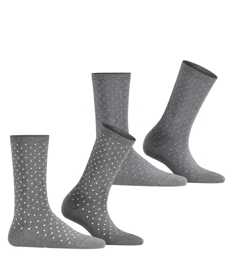ESPRIT ESPRIT Fine Dot  2-Pack Socken Damen - light greymel. (3390) - 0 | SportScheck