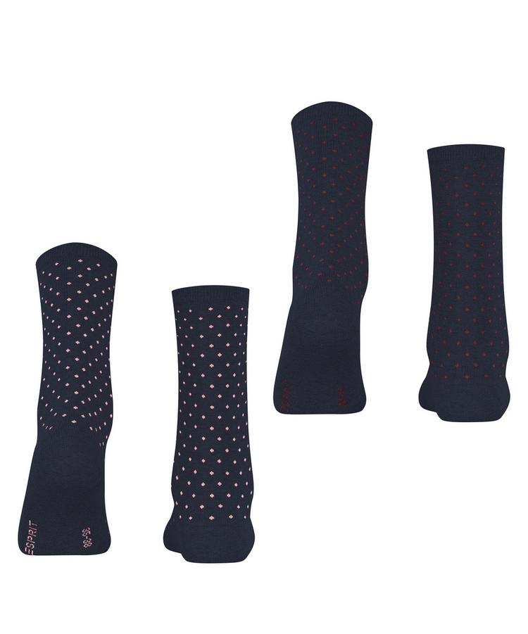 ESPRIT ESPRIT Fine Dot  2-Pack Socken Damen - marine (6120) - 0 | SportScheck
