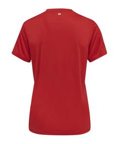 Rückansicht von hummel hmlCORE XK Poly Trikot Damen  F9368 Fu&szlig;balltrikot Damen rotweiss