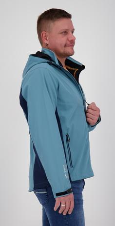 Rückansicht von DEPROC active NUNAVUT Softshelljacke Herren smoke