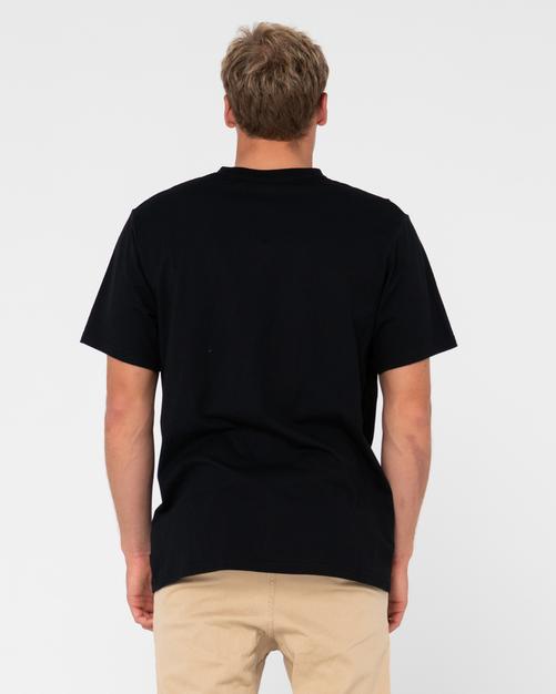 Rückansicht von RUSTY SHORT CUT SHORT SLEEVE TEE T-Shirt Herren Black 1