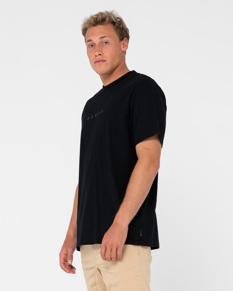 RUSTY RUSTY SHORT CUT SHORT SLEEVE TEE T-Shirt Herren - Black 1 - 1 | SportScheck