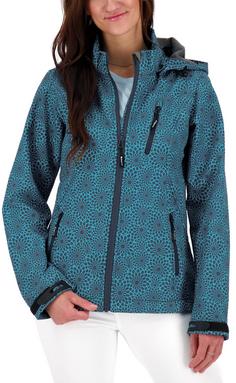 DEPROC active SHELBY Softshelljacke Damen navy print