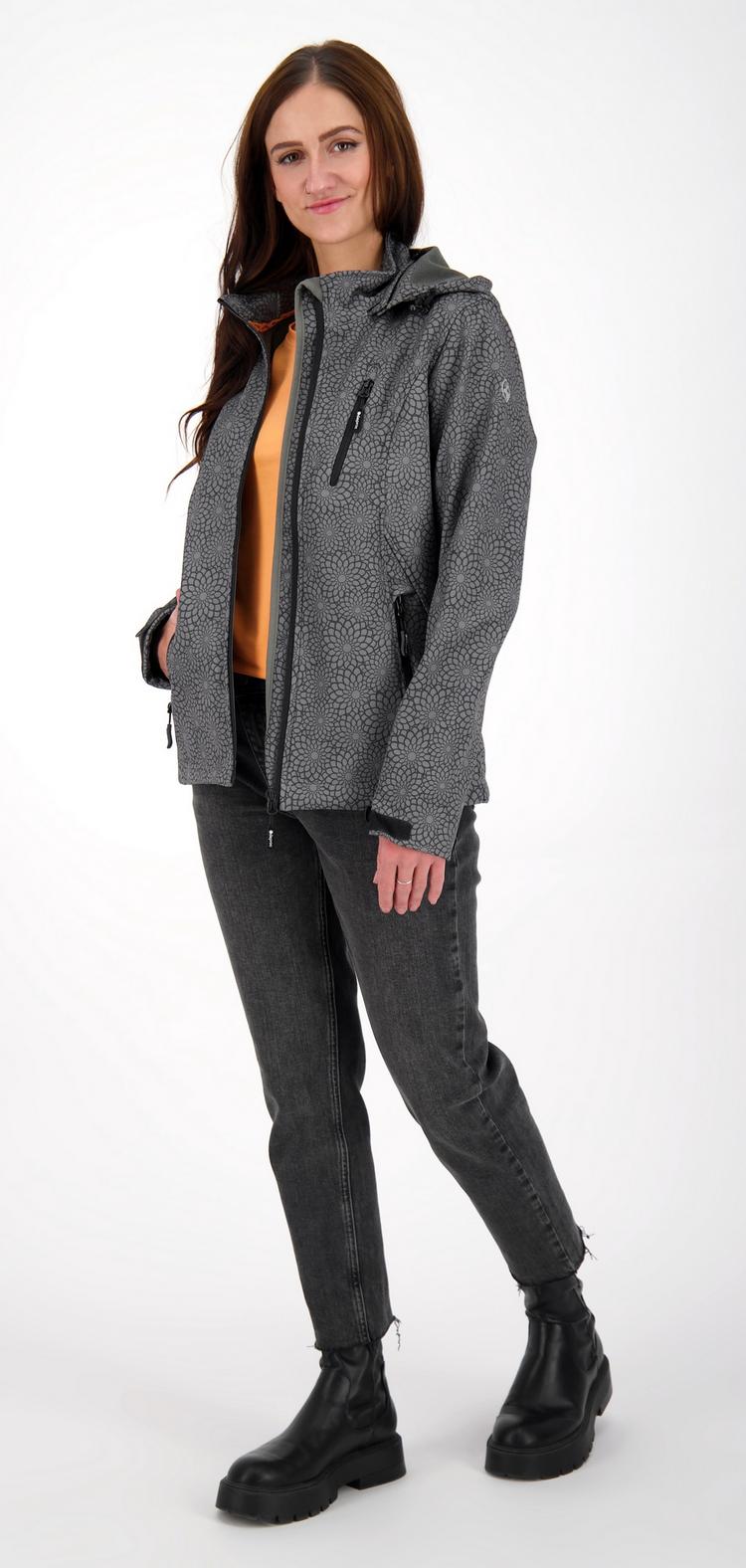 DEPROC active DEPROC active SHELBY Softshelljacke Damen - black print - 2 | SportScheck