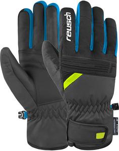 Reusch Baldo R-TEX XT Skihandschuhe 6682 dark granite / safety yel